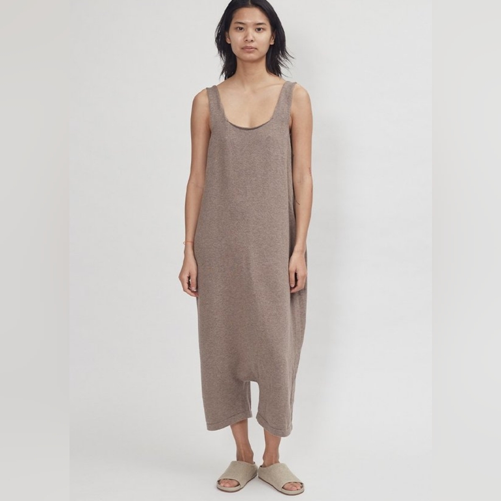 Sleeveless Tan Maxi Dress